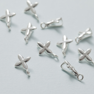 Krawatka gwiazda AG925 srebrny 13mm