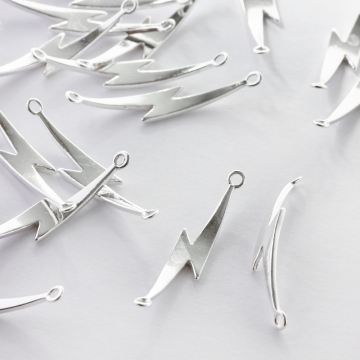 Srebrny łącznik do bransoletek piorun AG925 34mm