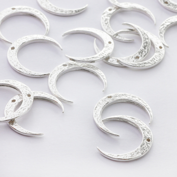 Zawieszka róg obfitości młotkowany zawieszka AG925 17mm