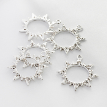 Srebrna zawieszka słońce z cyrkoniami AG925 18,5mm