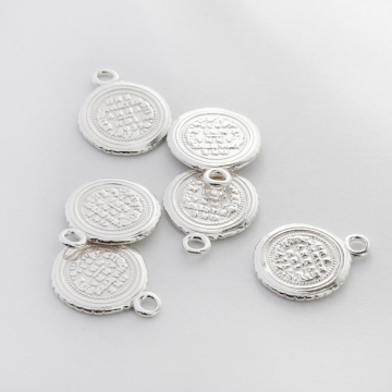 Srebrna zawieszka moneta AG925 10mm