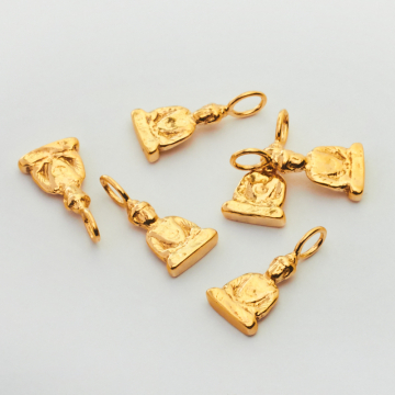 Srebrna zawieszka Budda AG925 pozłacana 16,5mm