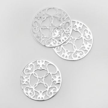 Srebrna zawieszka ornament do naszyjnka AG925 31,5mm