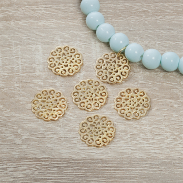 Srebrna zawieszka ażurowa z gwiazdką AG925 15mm pozłacana