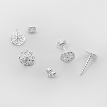 Srebrne kolczyki kółko AG925 7mm