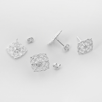 Srebrne kolczyki filigranowe AG925 11mm