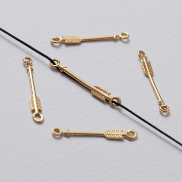 Rozgałęźnik strzała AG925 złoty 24mm