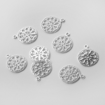 Srebrna zawieszka koło ozdobne AG925 17,5mm