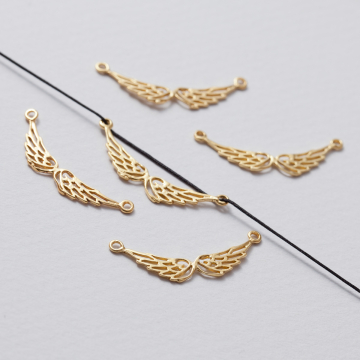 Rozgałęźnik 2 skrzydła AG925 złoty 22mm