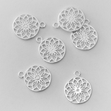 Srebrna zawieszka kwiat życia AG925 14mm