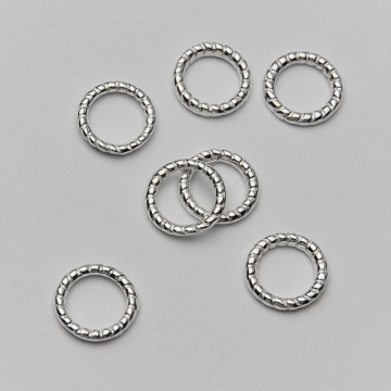 Srebrne kółko ozdobne AG925 9x1,5mm