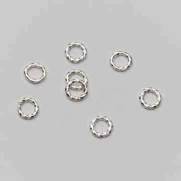 Srebrne kółko ozdobne skręcane AG925 5,5x0,8mm