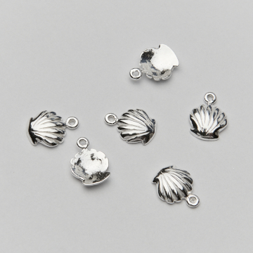 Srebrna zawieszka muszelka okrągła AG925 10mm