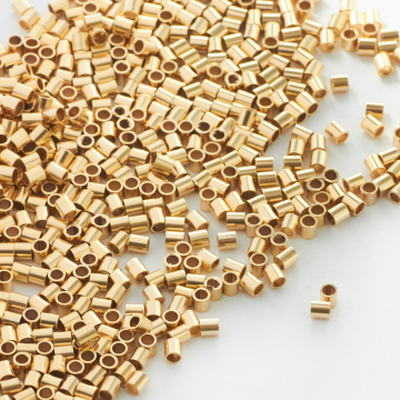 Przekładka rurka GOLDFILLED AU585 2x2mm