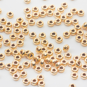 Oponki gładkie GOLDFILLED 4mm AU585 4mm