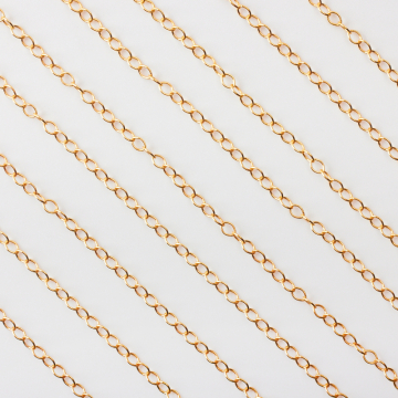 Łańcuszek owal GOLDFILLED AU585 3x4mm