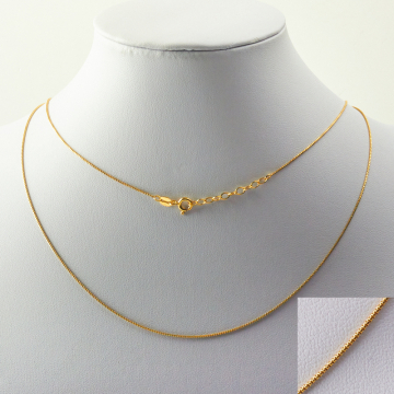 Łańcuszek żmijka GODLFILLED z zapięciem 45cm 0,8mm