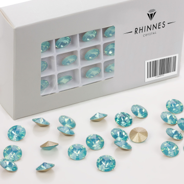 Rhinnes rivoli turquise 10mm