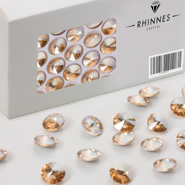 Rhinnes rivoli stone 12mm golden shadow