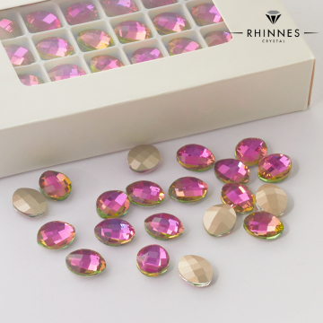 Kryształy Rhinnes leaf vitrail light 14x11mm