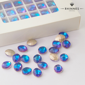 Kryształy Rhinnes leaf heliotrope 14x11mm