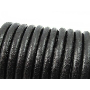 Rzemień naturalny czarny 6mm Rzemień naturalny czarny 6mm