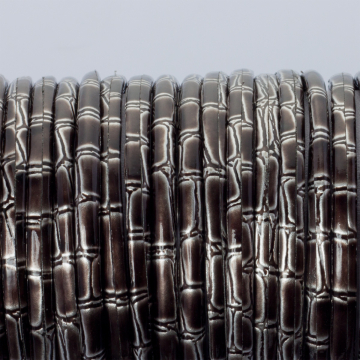 Rzemień klejony srebrno czarny 3mm Rzemień klejony srebrno czarny 3mm