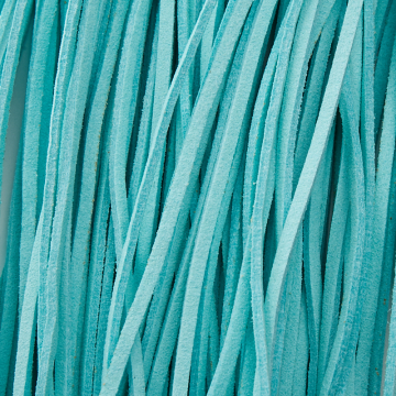 Rzemień zamszowy płaski turkusowy 2,5x1mm