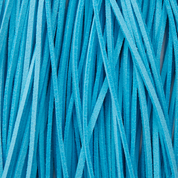 Rzemień zamszowy płaski niebieski 2,5x1mm