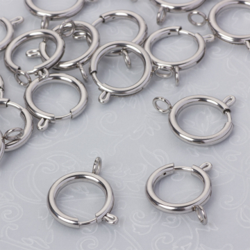 Federing ze stali szlachetnej w kolorze srebrnym 14mm