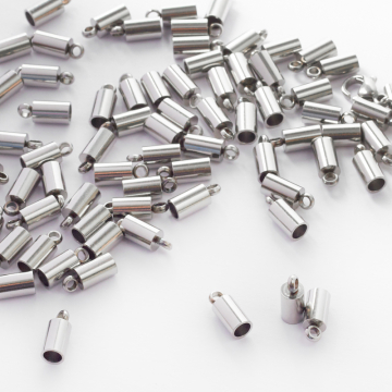 Końcówki ze stali chirurgicznej w kolorze srebrnym 3mm
