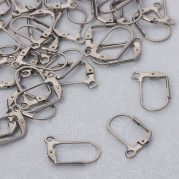 Bigle angielskie ze stali chirurgicznej w kolorze srebrnym 16,5mm