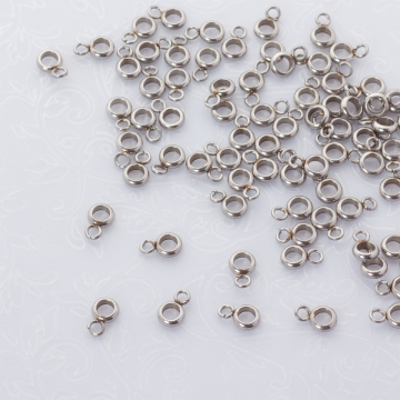 Krawatka oponka ze stali chirurgicznej w kolorze srebrnym 5mm