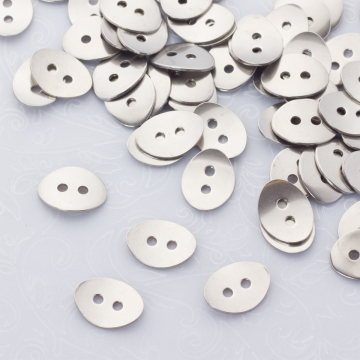 Guzik zapięcie do bransoletek ze stali chirurgicznej w kolorze srebrnym 14mm