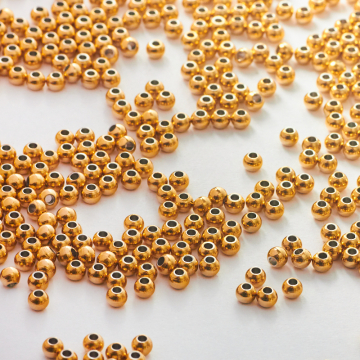 Kulki ze stali chirurgicznej w kolorze złotym 3mm PVD