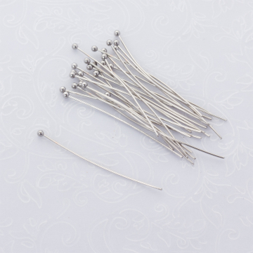 Szpilki z lutowaną główką ze stali chirurgicznej w kolorze srebrnym 40x0,7mm Szpilki z lutowaną główką ze stali chirurgicznej w kolorze srebrnym 40x0,7mm