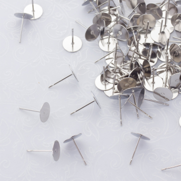 Sztyfty do naklejania ze stali chirurgicznej w kolorze srebrnym 10mm