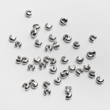 Crimp cover ze stali chirurgicznej w kolorze srebrnym 3mm