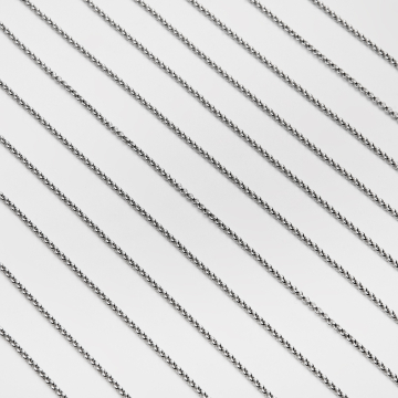 Łańcuszek rolo gruby ze stali chirurgicznej w kolorze srebrnym 2,4mm