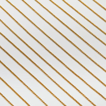 Łańcuszek rolo gruby ze stali chirurgicznej w kolorze złotym 2,4mm