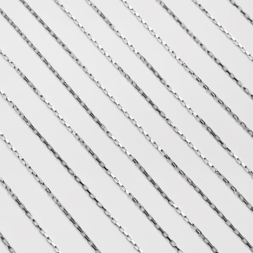 Łańcuszek ankier prostokątny ze stali chirurgicznej w kolorze srebrnym 4x2mm