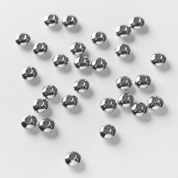 Przekładka ze stali chirurgicznej dysk w kolorze srebrnym 5mm