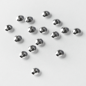 Przekładka ze stali chirurgicznej dysk w kolorze srebrnym 6mm