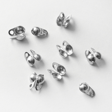 Łapaczki boczne dziewczynki ze stali chirurgicznej w kolorze srebrnym 5mm