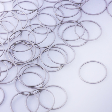 Baza geometryczna ze stali chirurgicznej koło w kolorze srebrnym 20mm