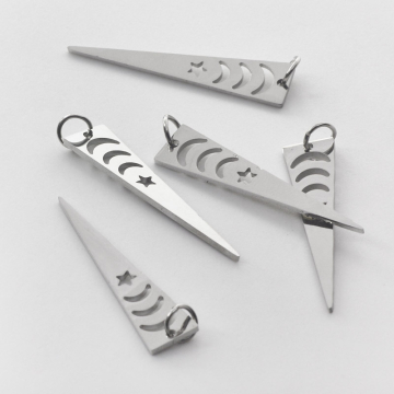 Zawieszka ze stali szlachetnej GROT w kolorze srebrnym 32mm