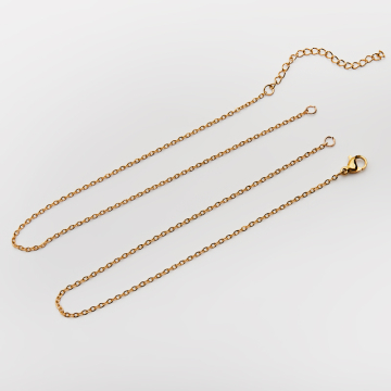 Baza naszyjnika ze stali chirurgicznej w kolorze złotym 50cm