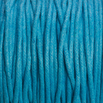 Sznurek bawełniany woskowany niebieski 2mm