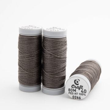 Nić craft do beadingu nr 40 graphite