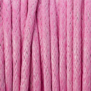 Sznurek bawełniany woskowany różowy  2mm